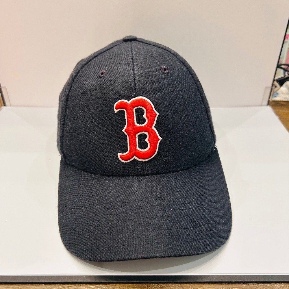 Twins Enterprise Boston Red Sox Hat Mens OSFA Navy Blue Wool Blend Baseball Cap